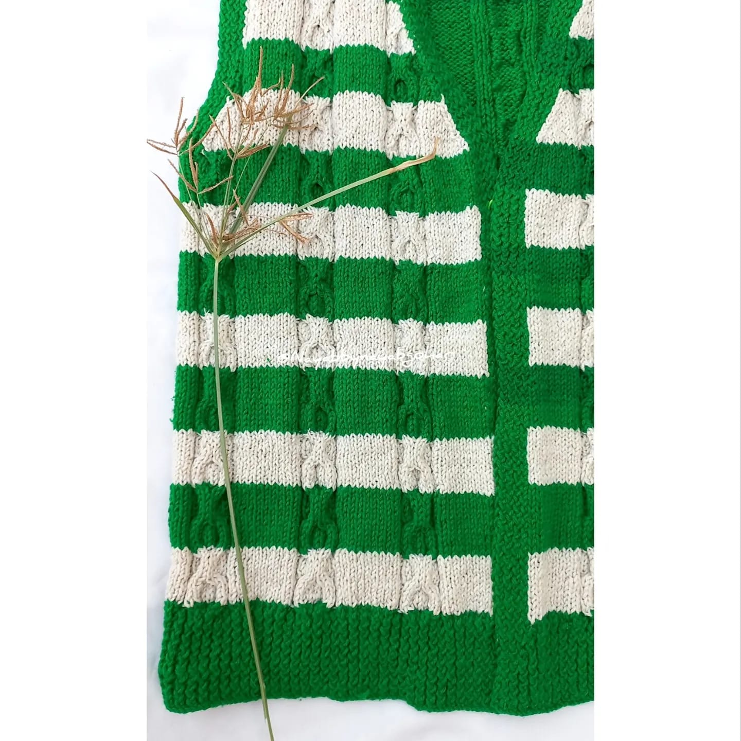 Green Striped Vest