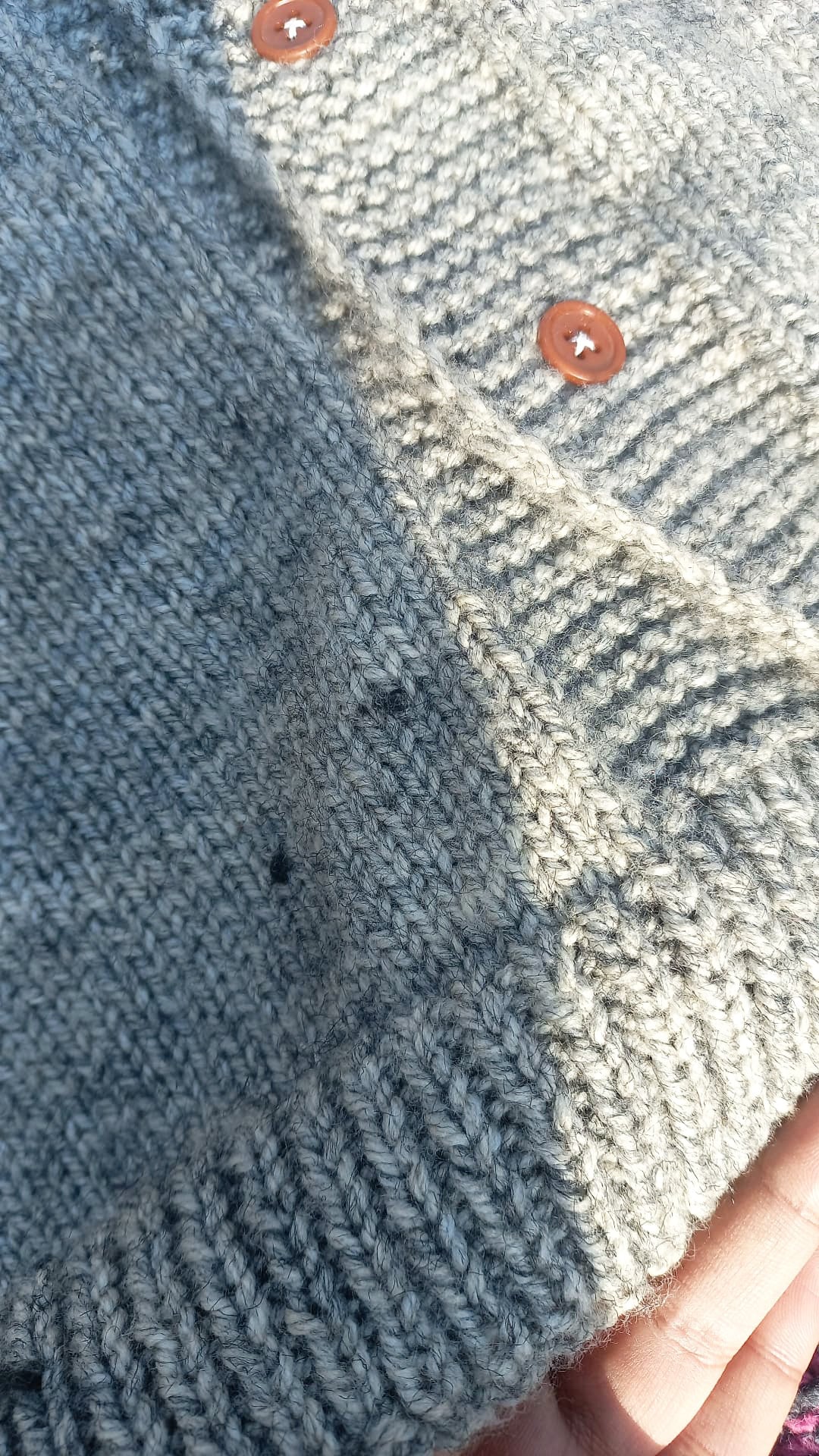 Grey Mohair Cardigan