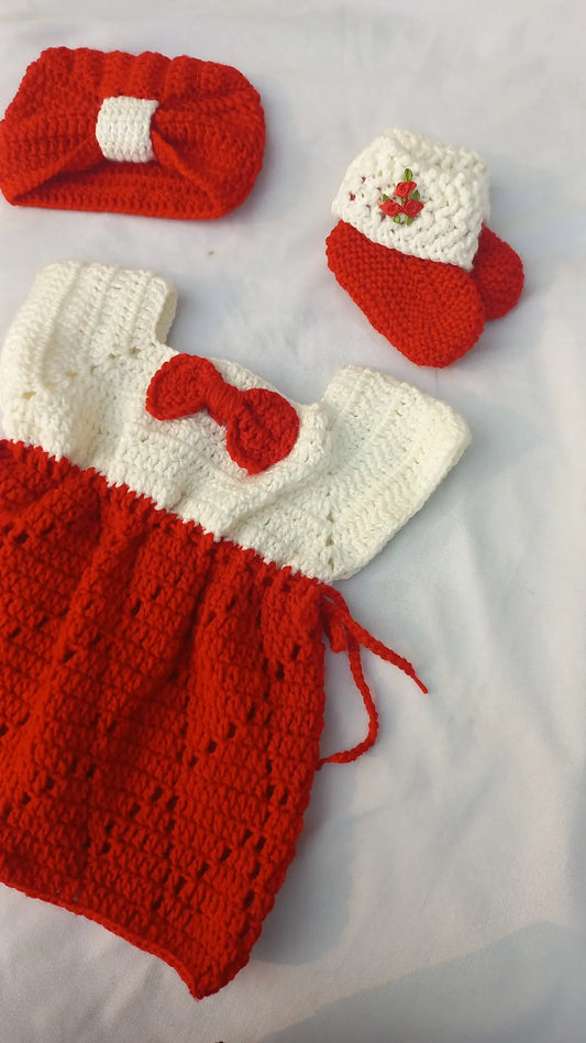 Diamond fillet frock set