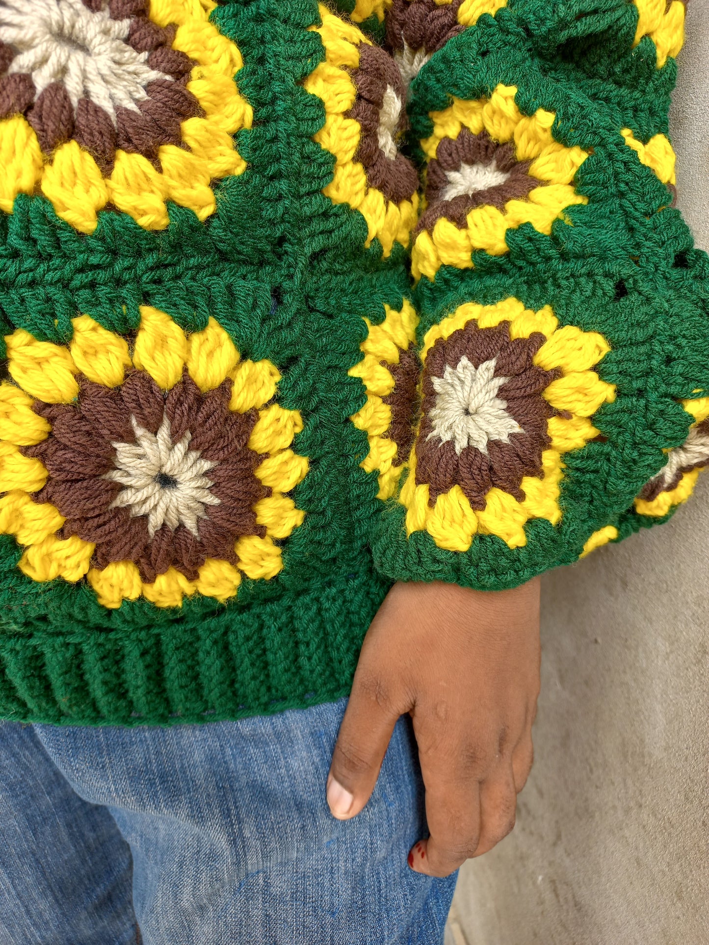 Sunflower sqaure Jumper