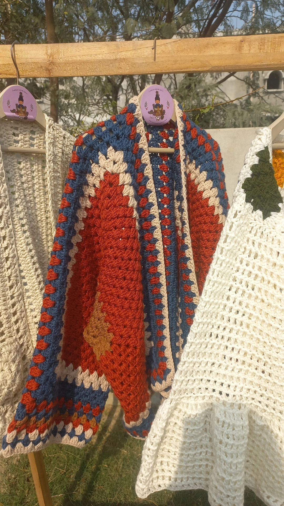 Hexi crochet cardigan