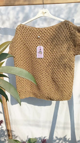 Brown granny top