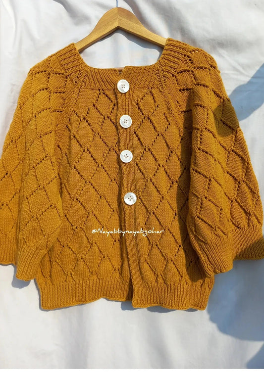 Diamond fillet cardigan