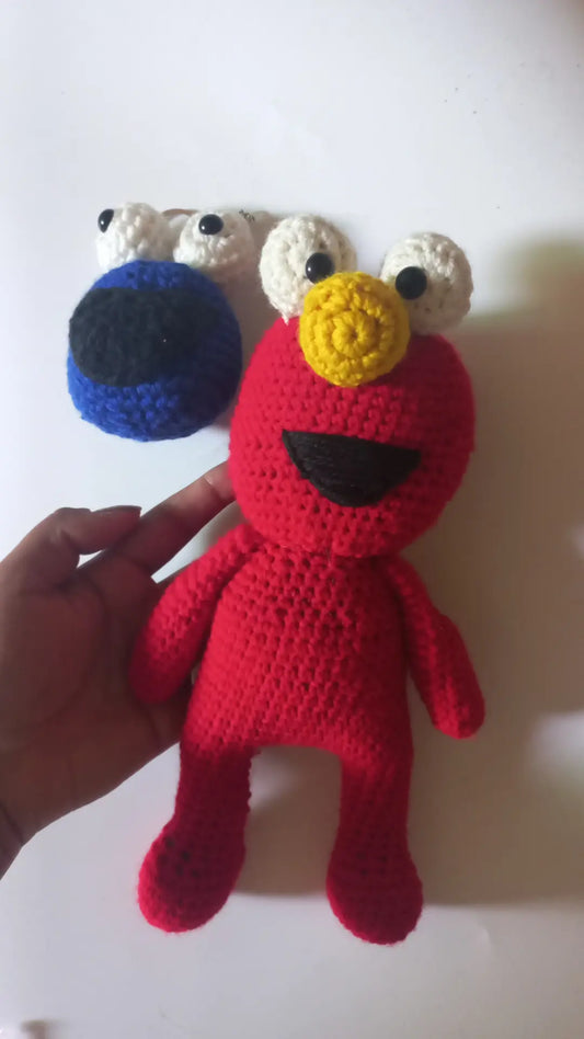 Elmo and cookie monster plushie