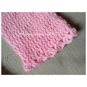 Pink shell frock set