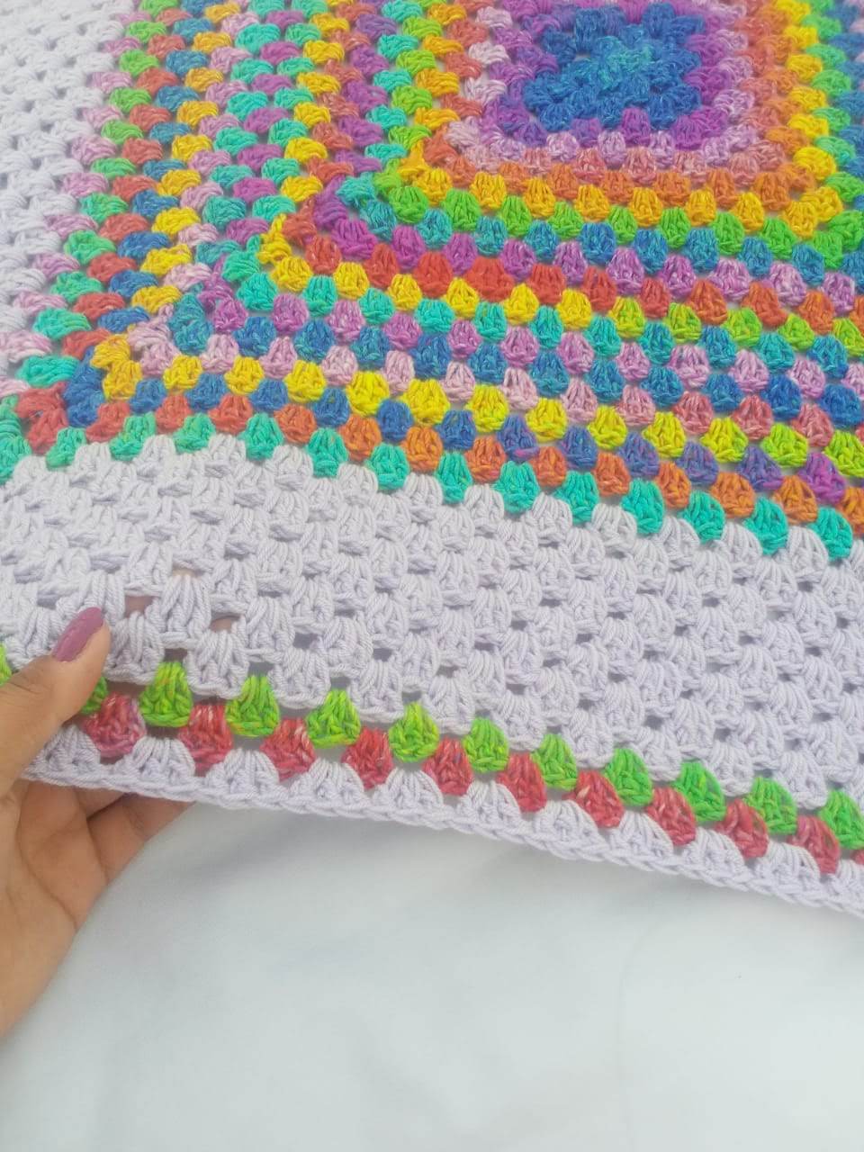 Rainbow baby blanket