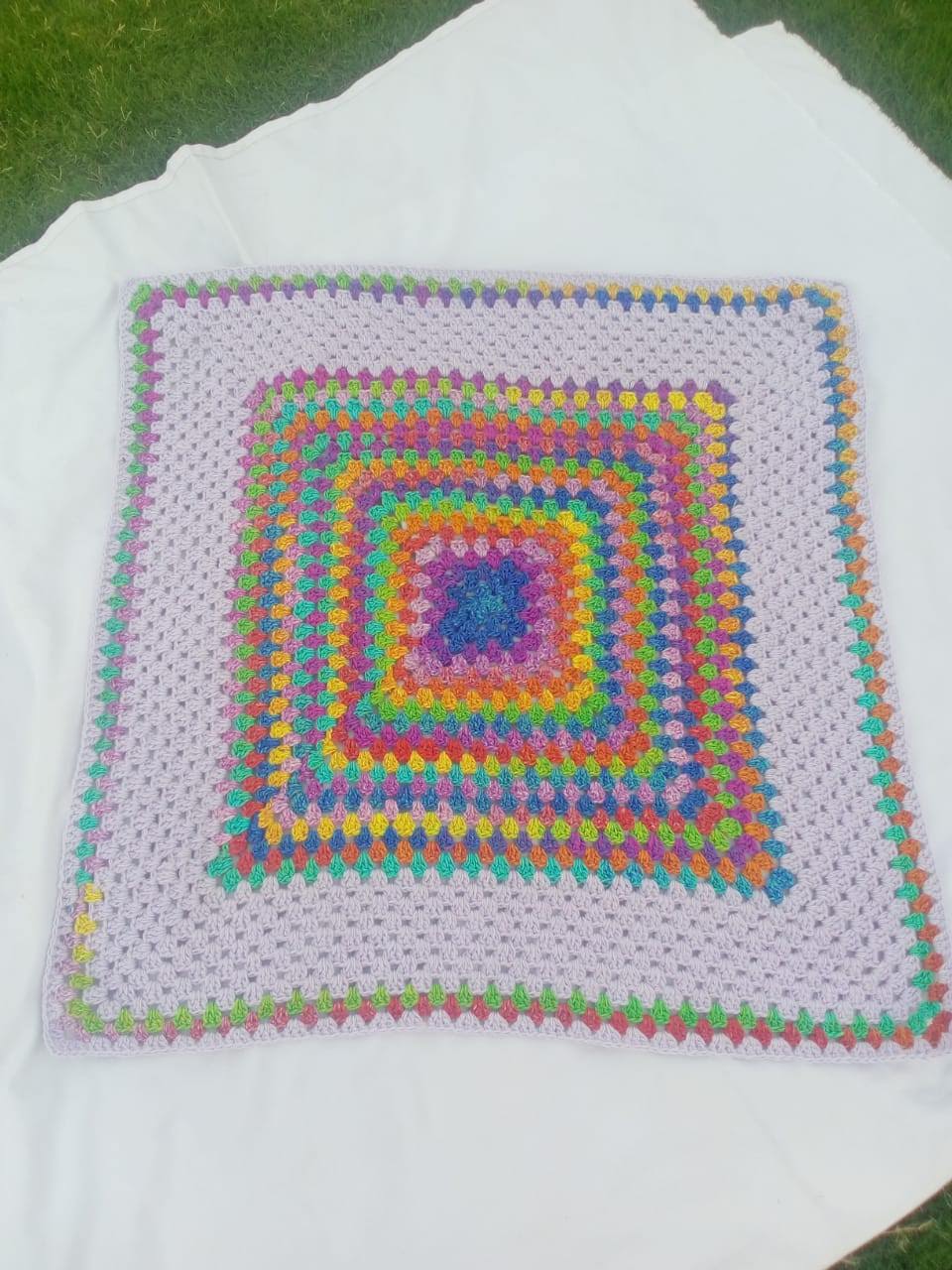 Rainbow baby blanket