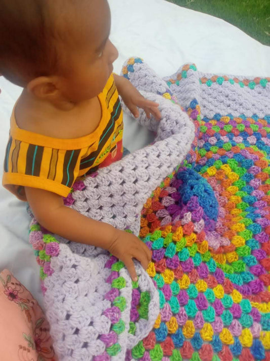 Rainbow baby blanket