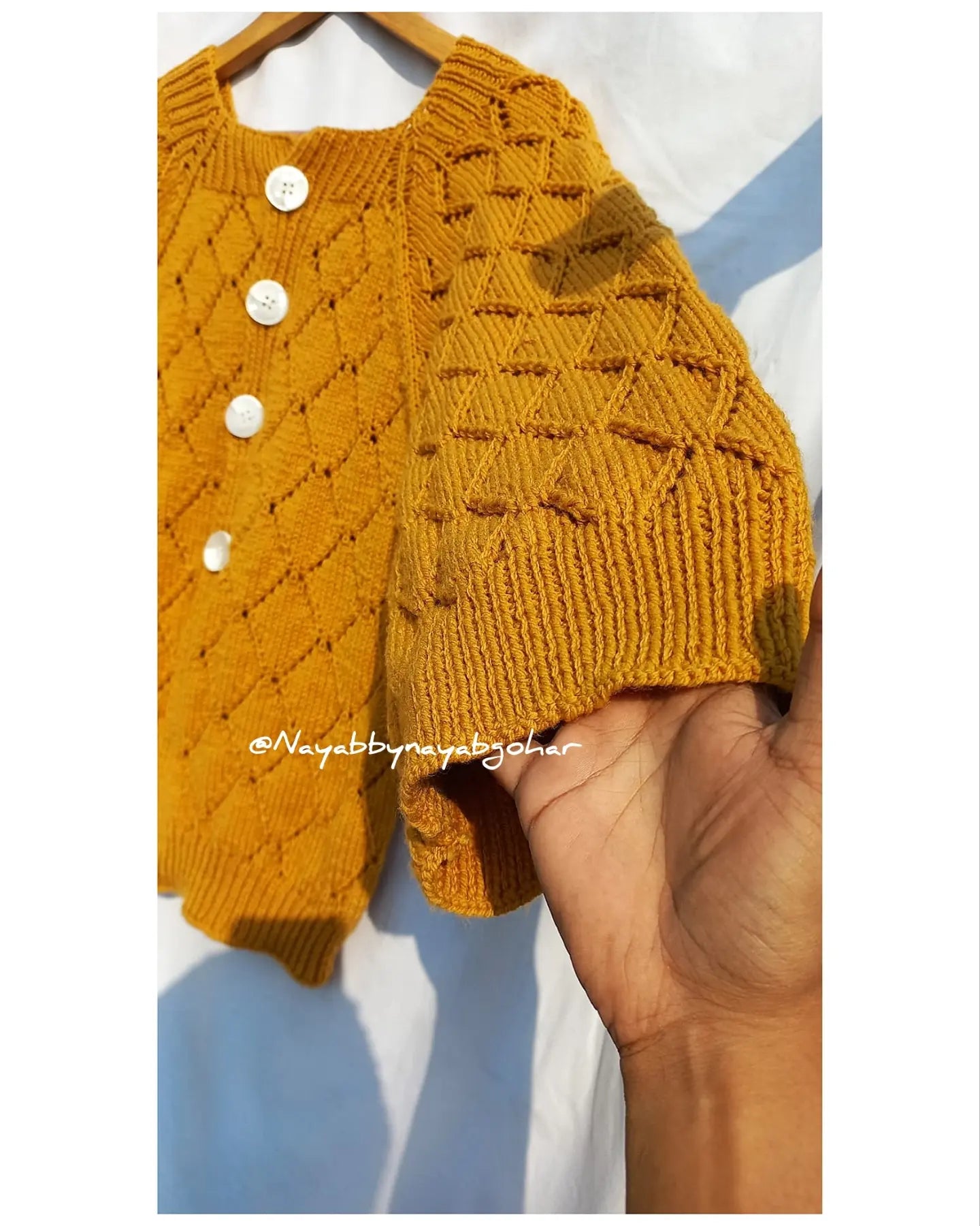 Diamond fillet cardigan