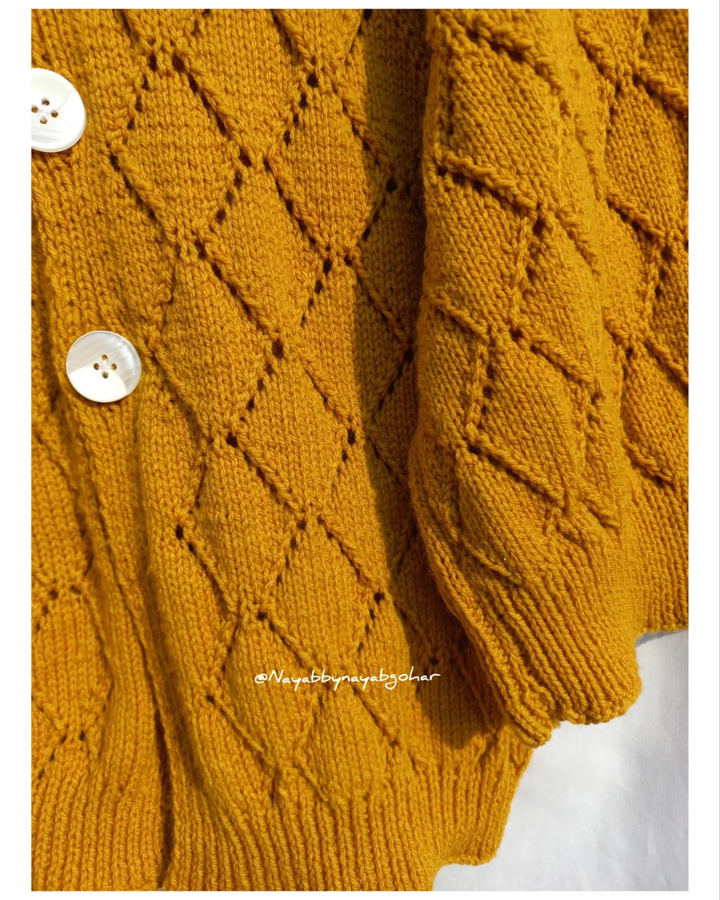 Diamond fillet cardigan