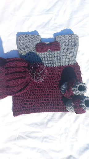 Diamond fillet frock set