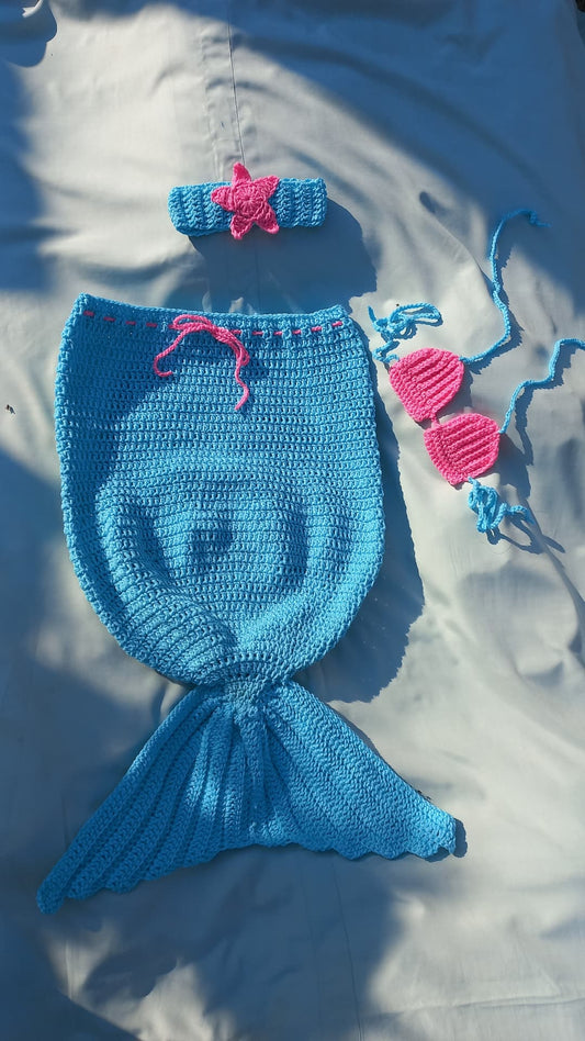 Mermaid tail cocoon set