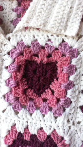 Crochet heart dress