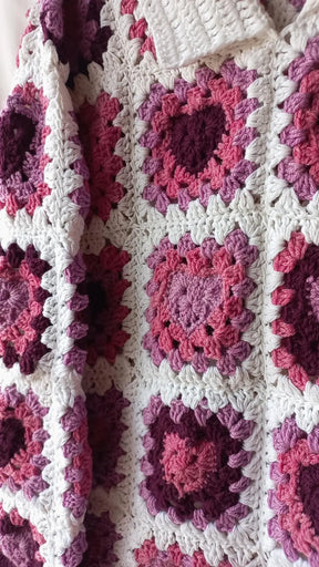 Crochet heart dress