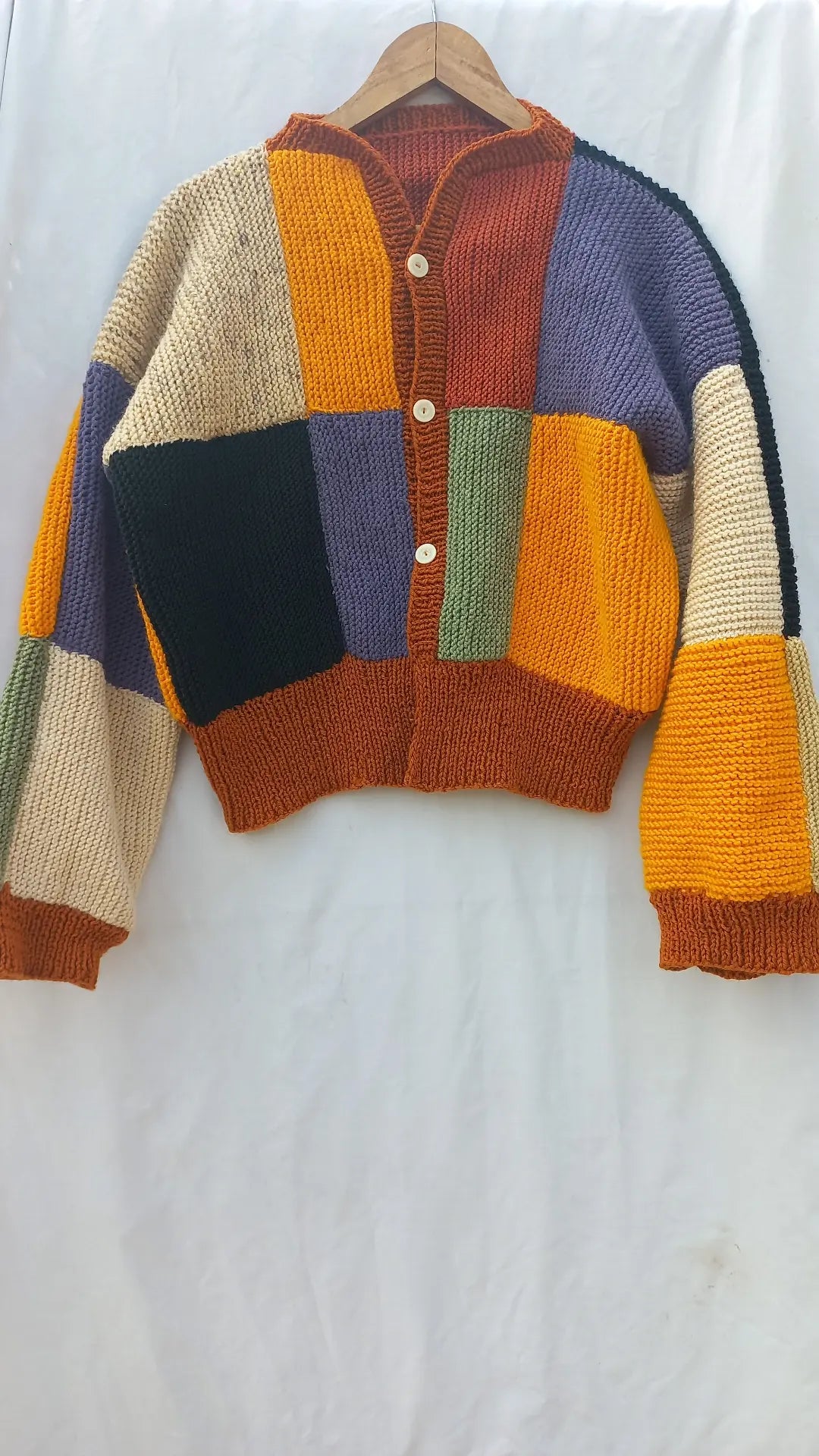 Patchwork knitted Cardigan
