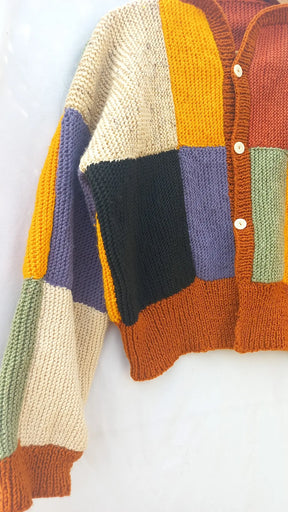 Patchwork knitted Cardigan