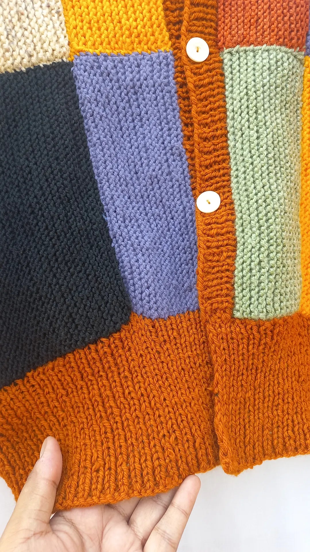 Patchwork knitted Cardigan