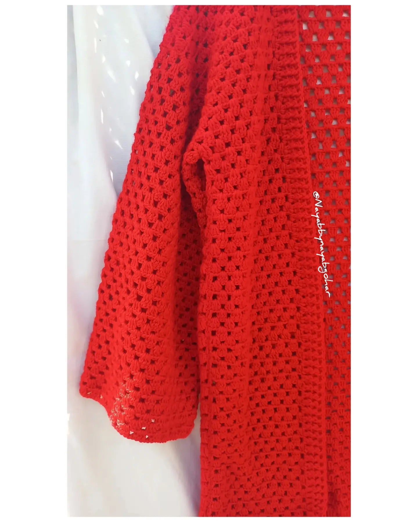 Valentines crochet cardigan