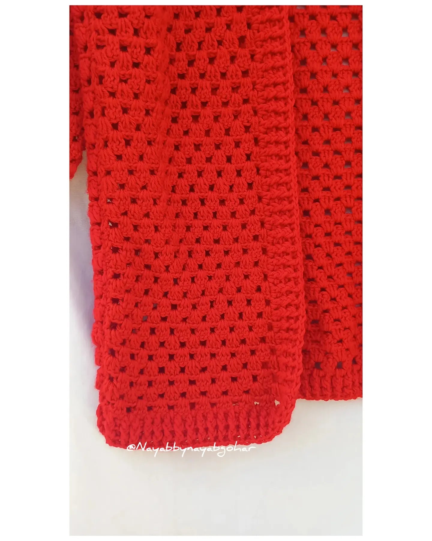 Valentines crochet cardigan