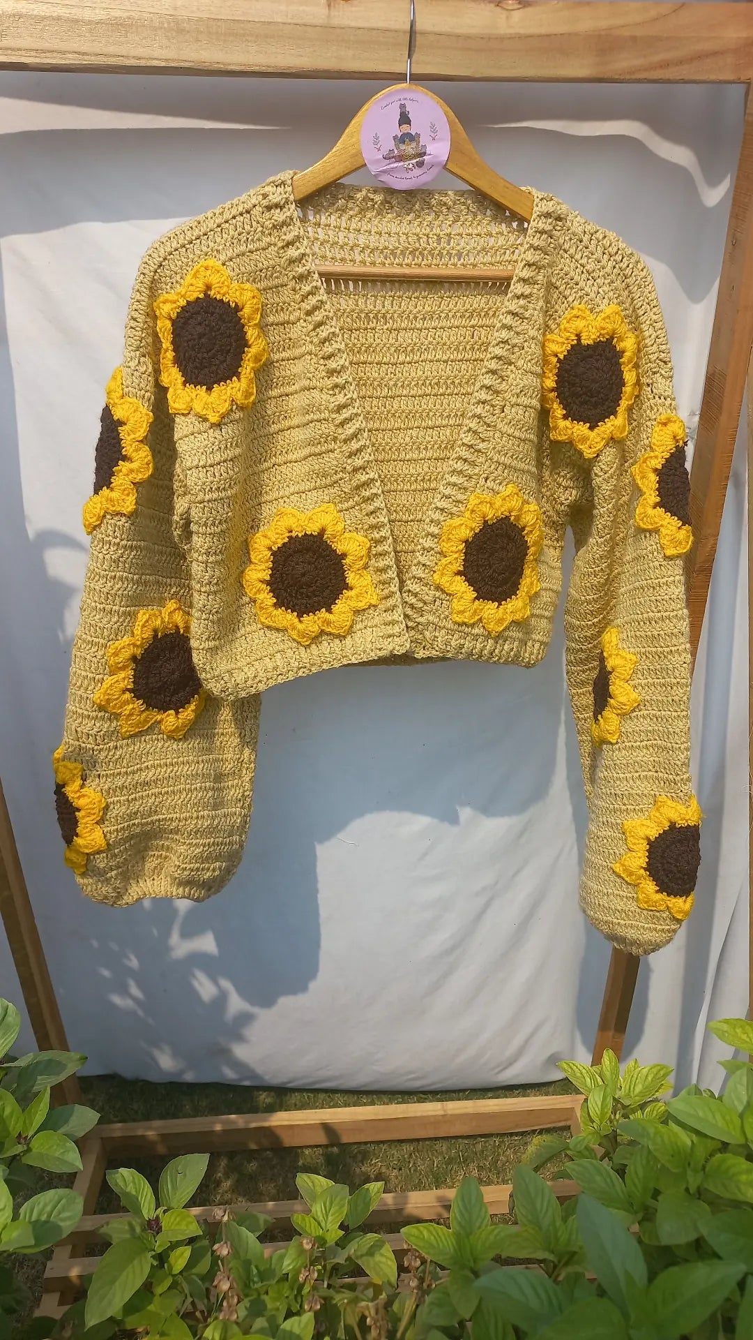 Sunflower Cropped cardigan
