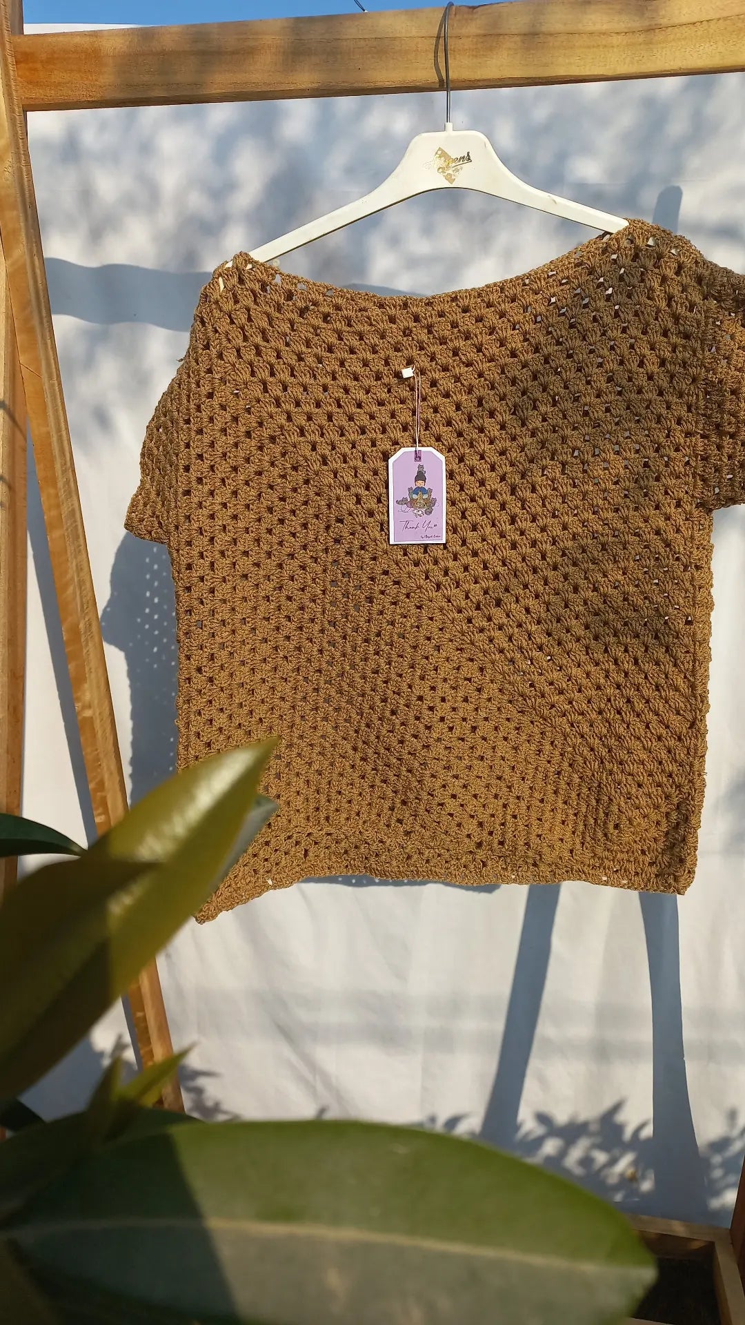 Brown granny top