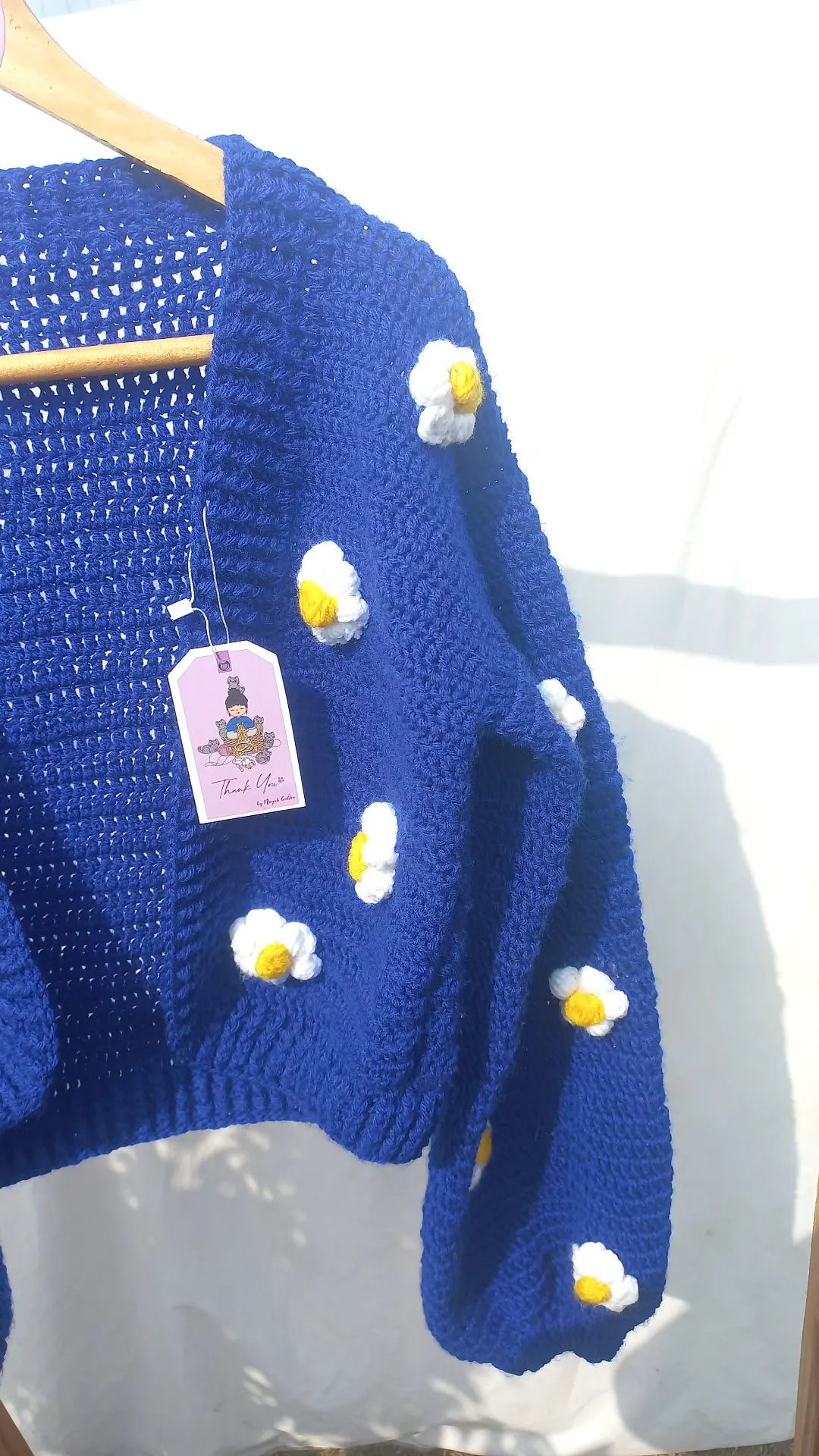 Blossom Cropped  Cardigan (mini flower version)