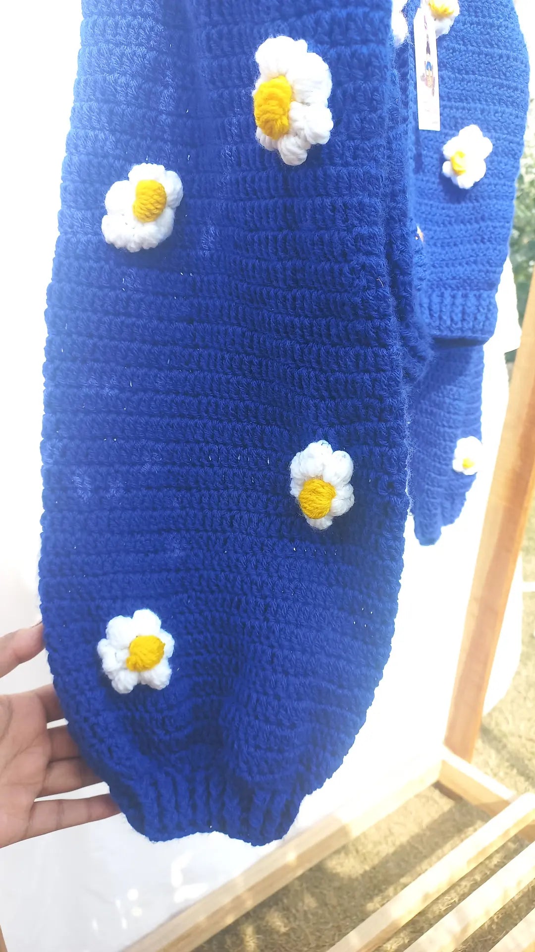 Blossom Cropped  Cardigan (mini flower version)