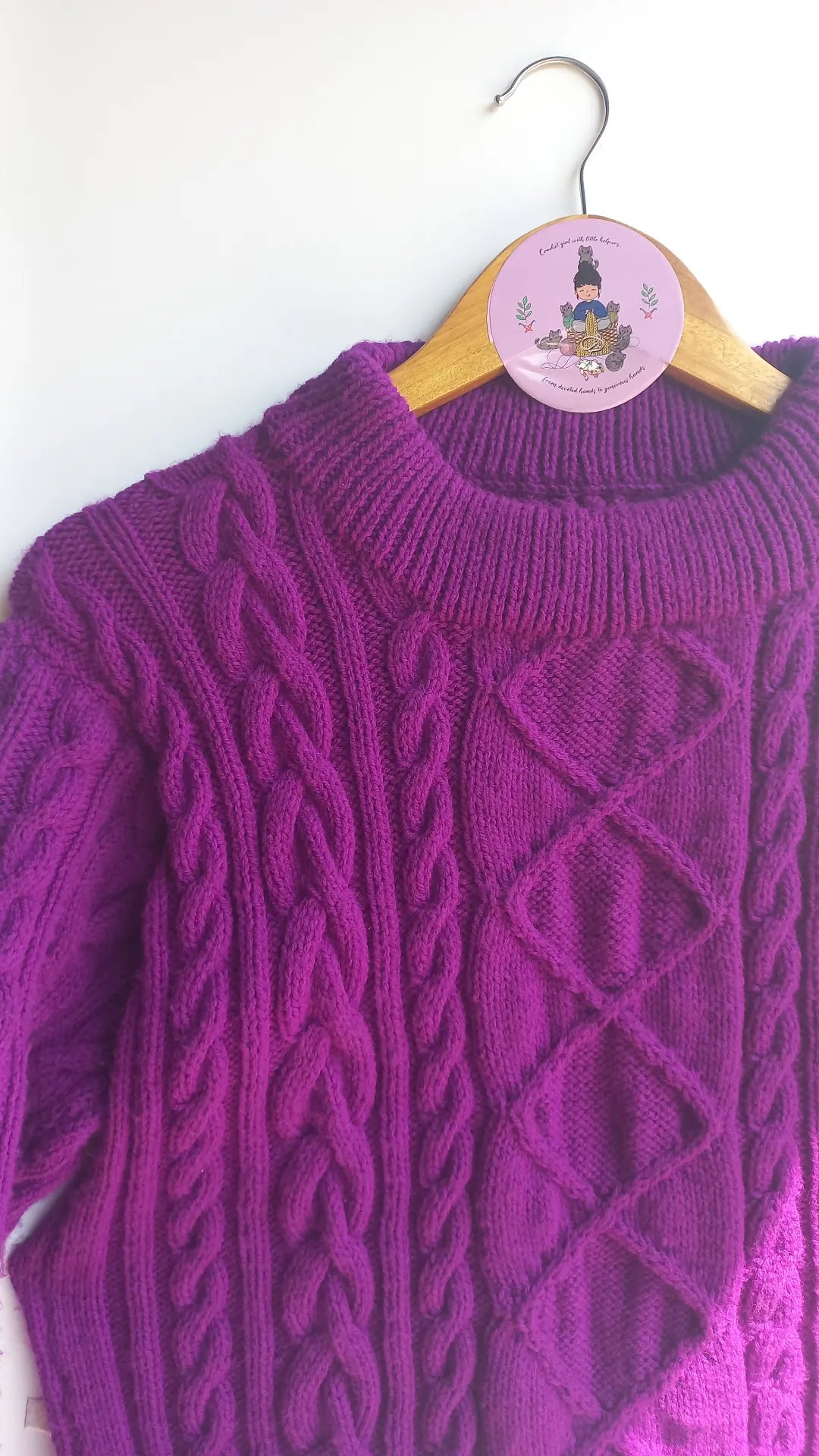 Cabled pullover