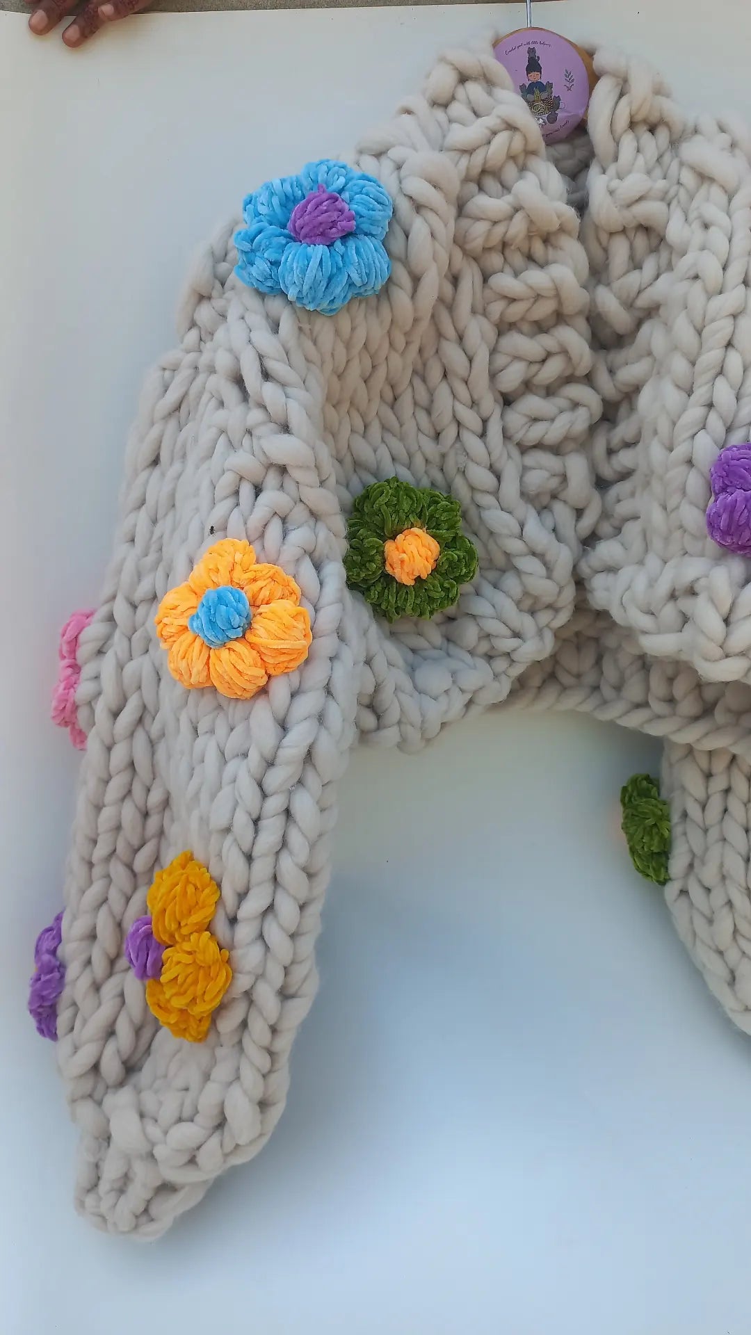 Chunky Blossom cardigan