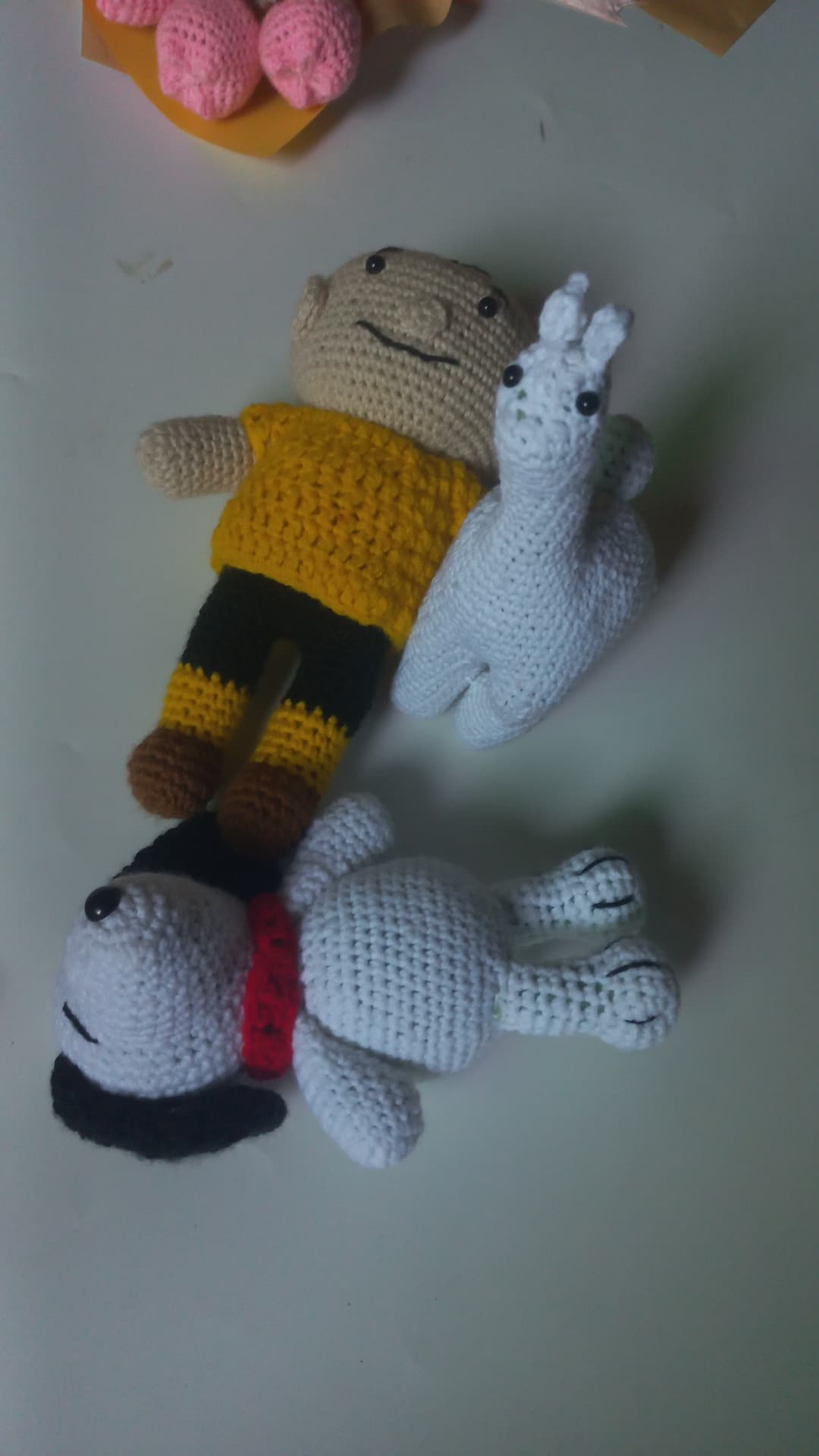 Charlie, snoopy and lama