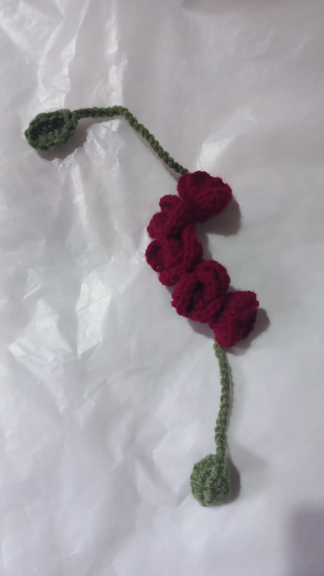 Crochet Rose Bracelet