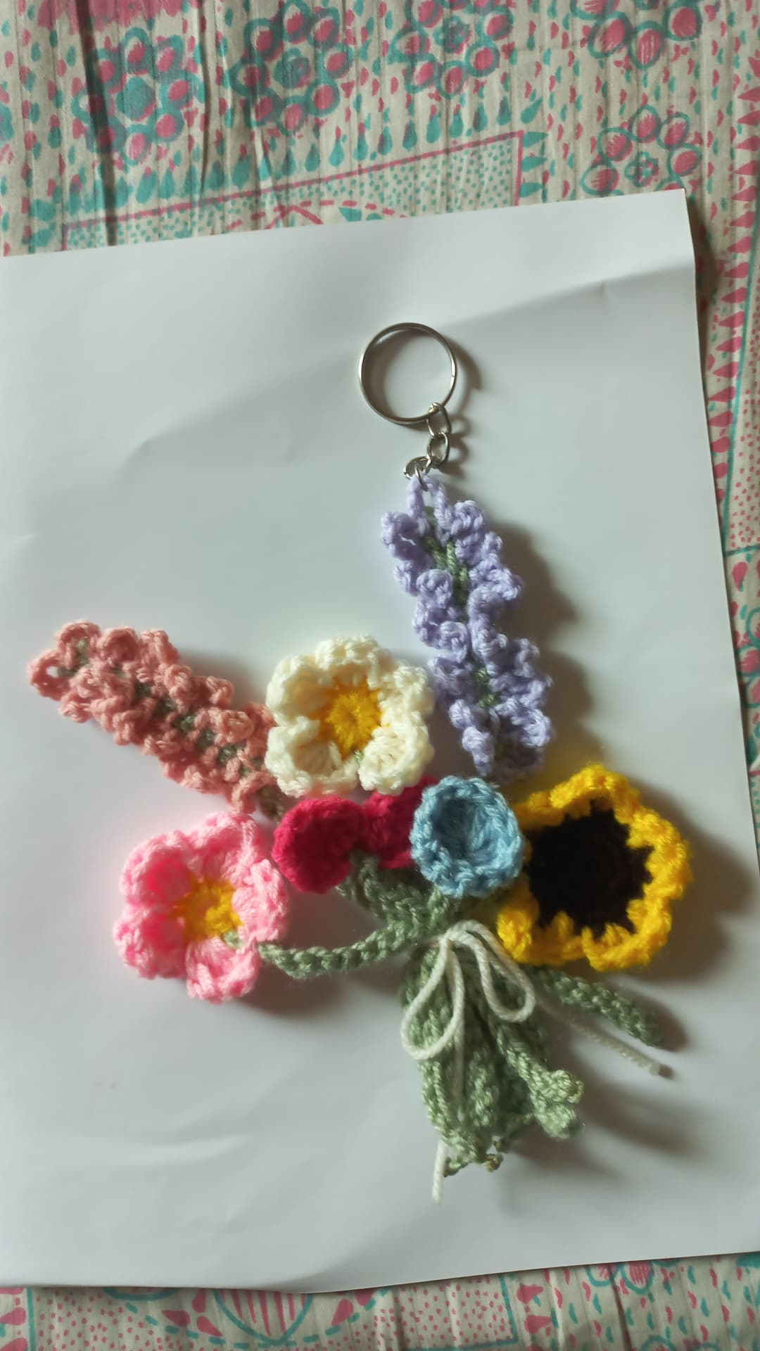 Mini bouquet keychain