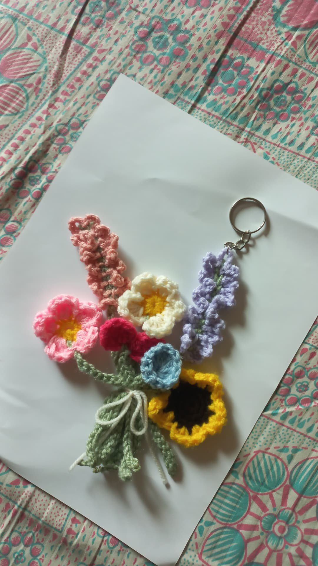Mini bouquet keychain