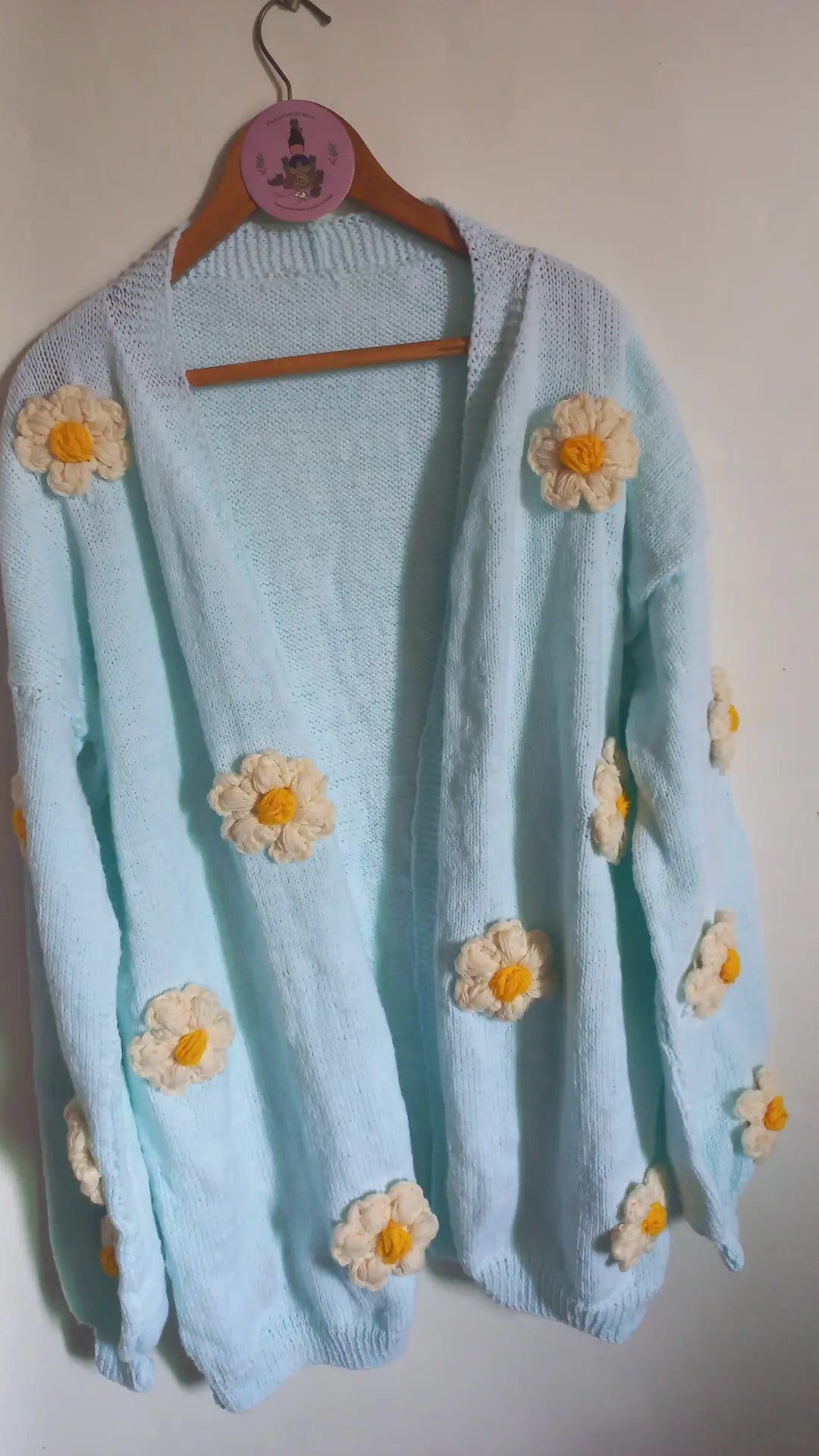Oversized daisy cardigan