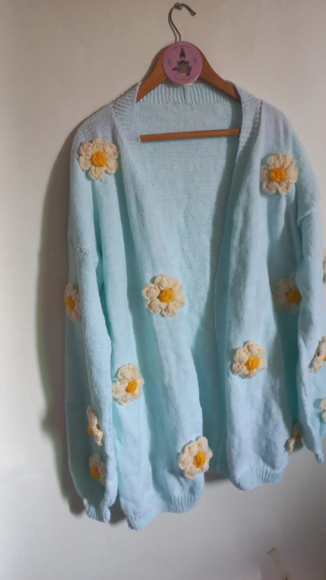 Oversized daisy cardigan