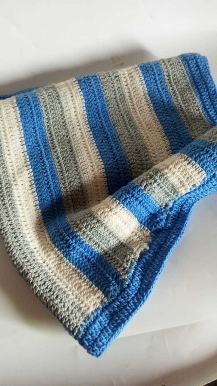 Stripped blanket