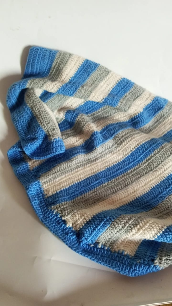 Stripped blanket