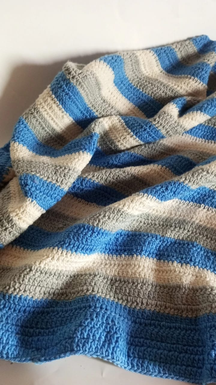 Stripped blanket