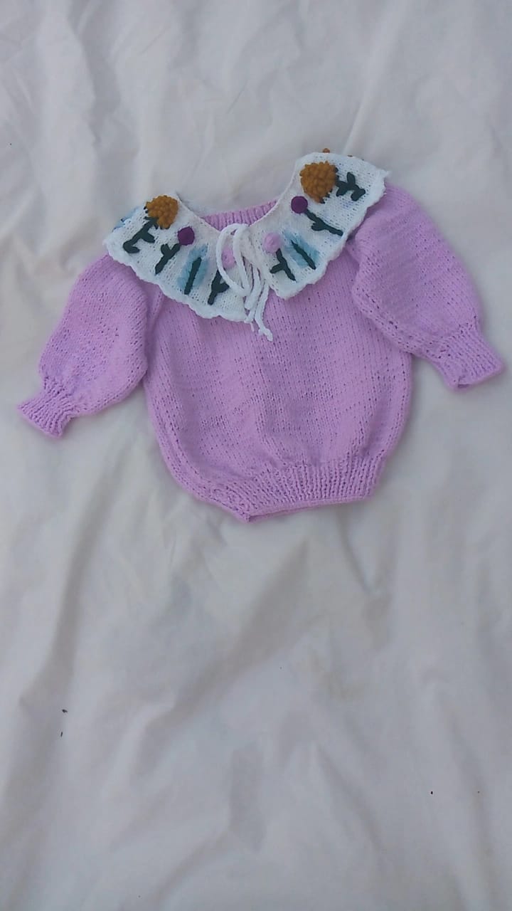 Lilac French Collar Jumper