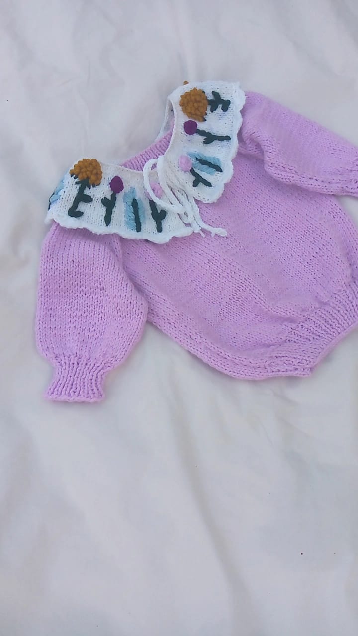 Lilac French Collar Jumper