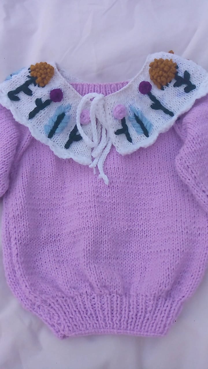Lilac French Collar Jumper