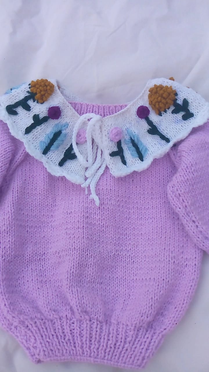 Lilac French Collar Jumper