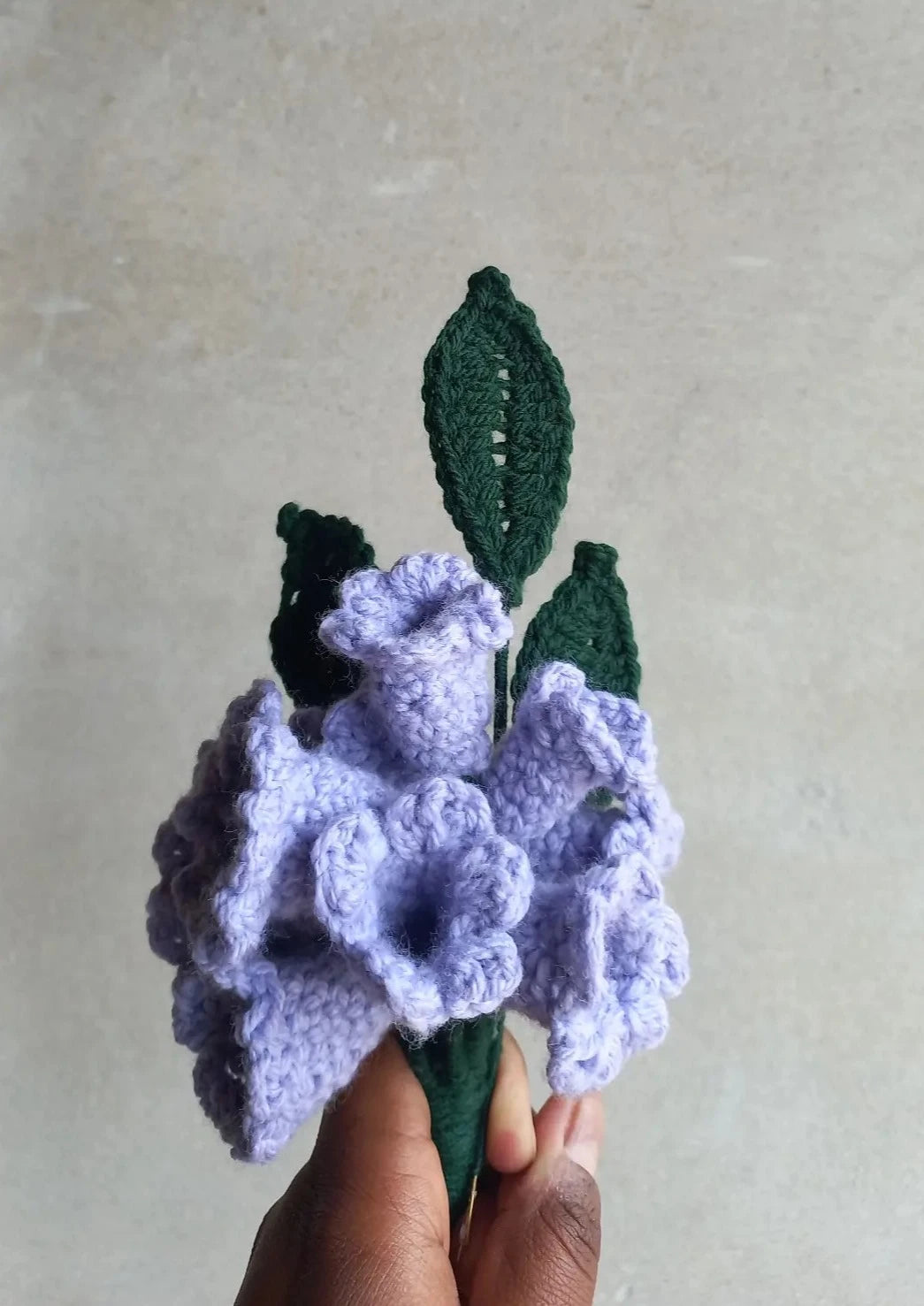 Lilac bell flower bunch