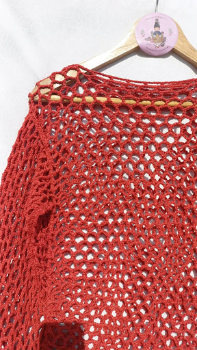Mesh slipover top