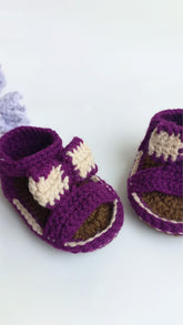 Plum fusion sandals