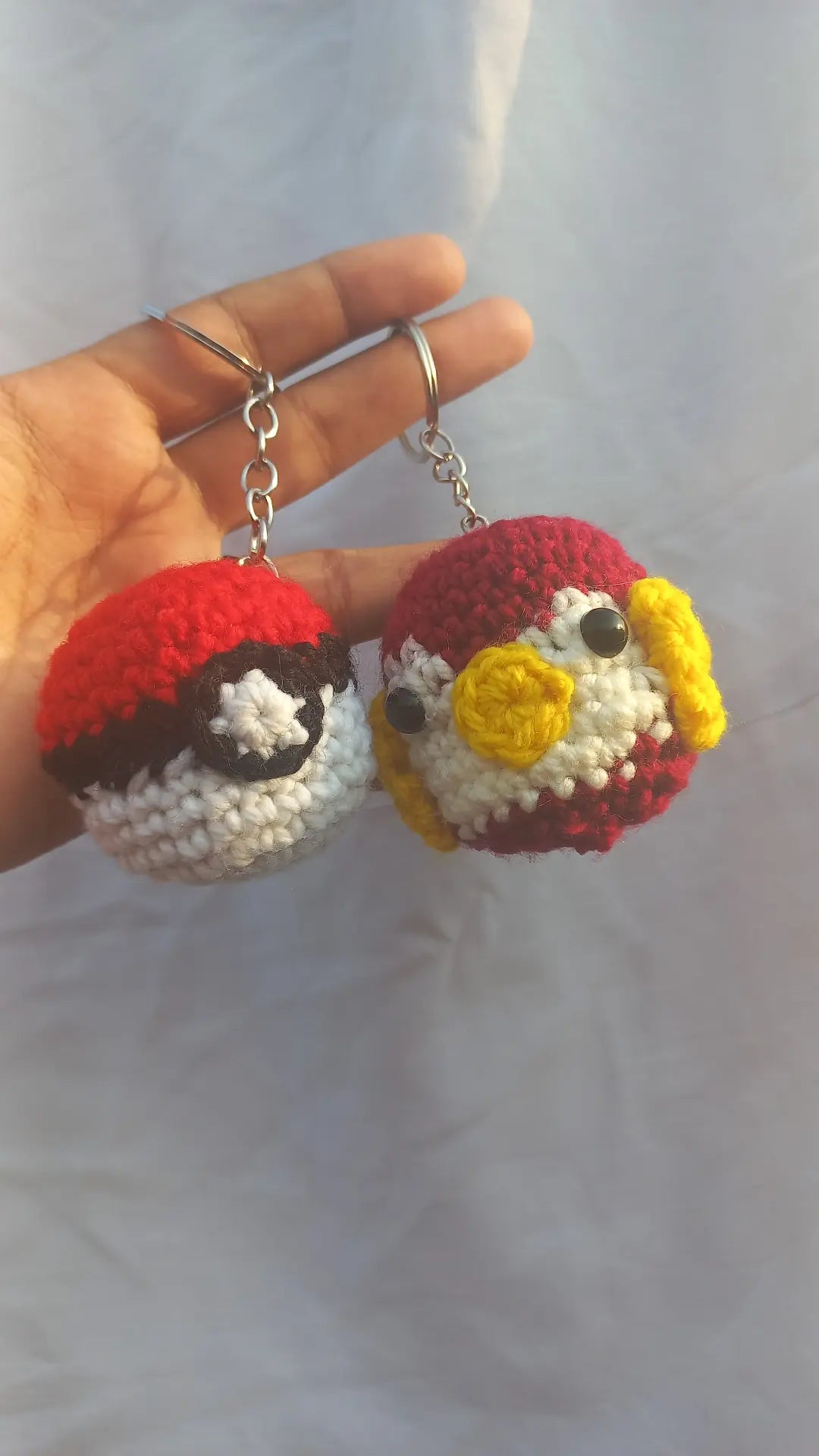 Pokemon & penguin keychain