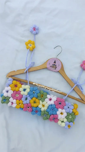 Puff flower croptop