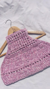 Velvet halter top