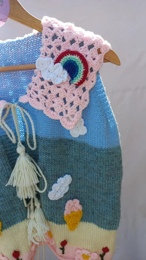 Ruffles & Rainbow Vest