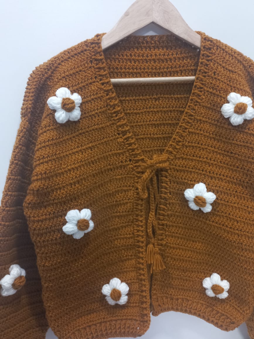 Golden Cardigan Set
